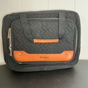 Wedama Travel Toiletry Cosmetics Bag Black Hanging Zippered Compartments New